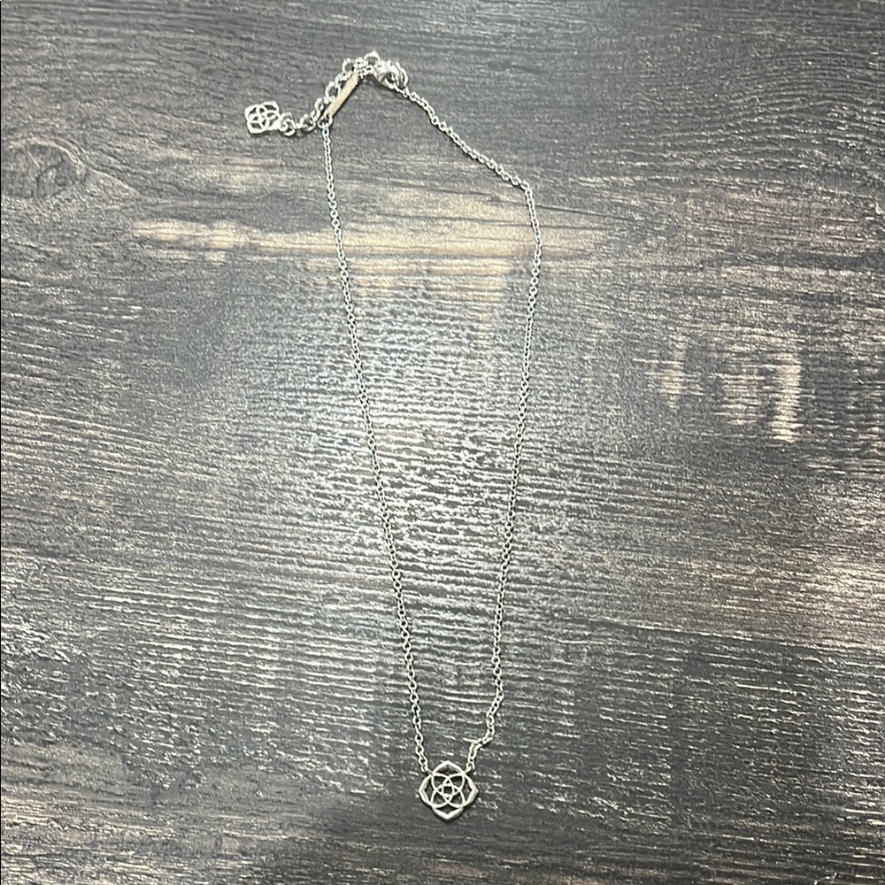 Kendra Scott Silver Minimalist Necklace